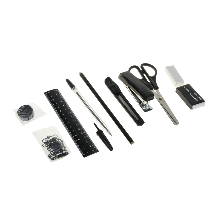 Набор настольный канцелярский 12 предметов Erich Krause Mini Desk Fregatte, черный