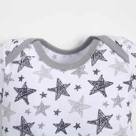 

Футболка детская, цвет белый/звёзды, рост 68см