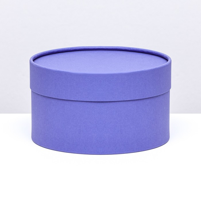Подарочная коробка фиолетовая, завальцованная без окна, 18х10 см