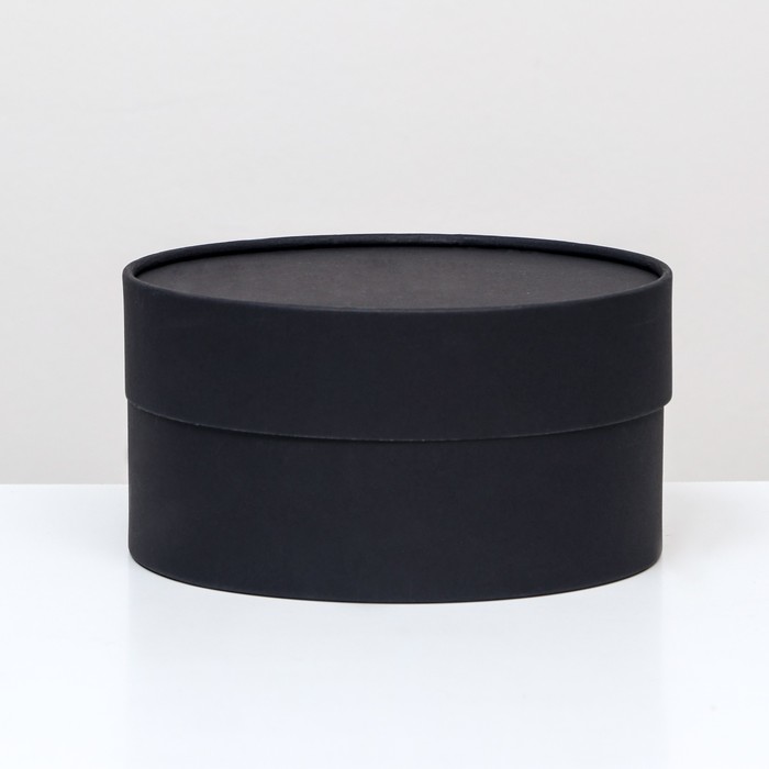 Подарочная коробка Бездна черная, завальцованная без окна, 21х11 см