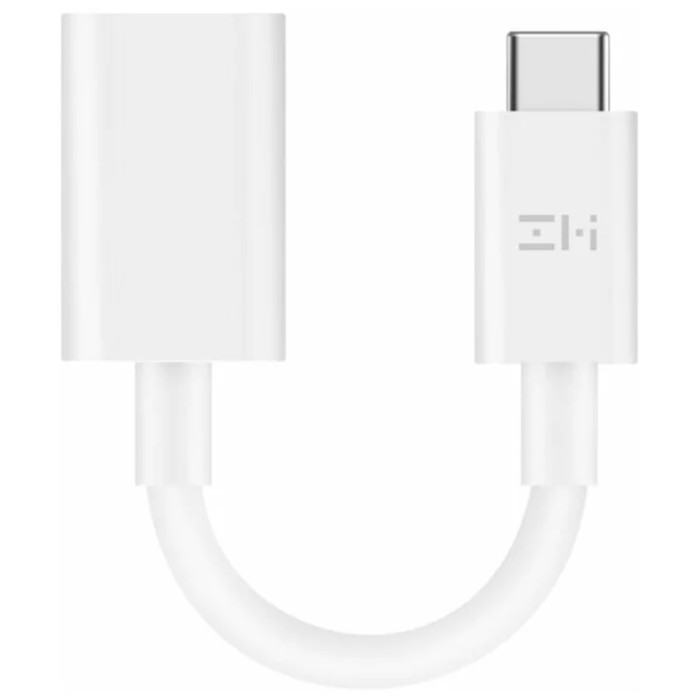 цена Адаптер Xiaomi ZMI OTG AL271, USB - USB-C, белый