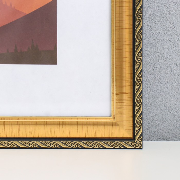 

Фоторамка пластик 30х40 см "София" золото