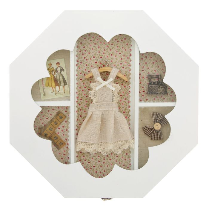 Шкатулка-многогранник "Новый сарафан"