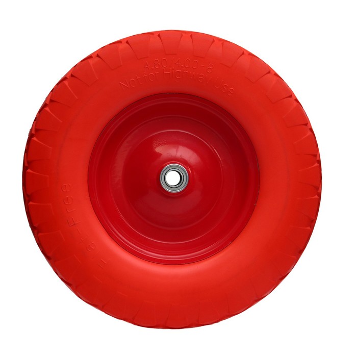Колесо полиуретановое, d = 400 мм, ступица: диаметр 20 мм, длина 100 мм