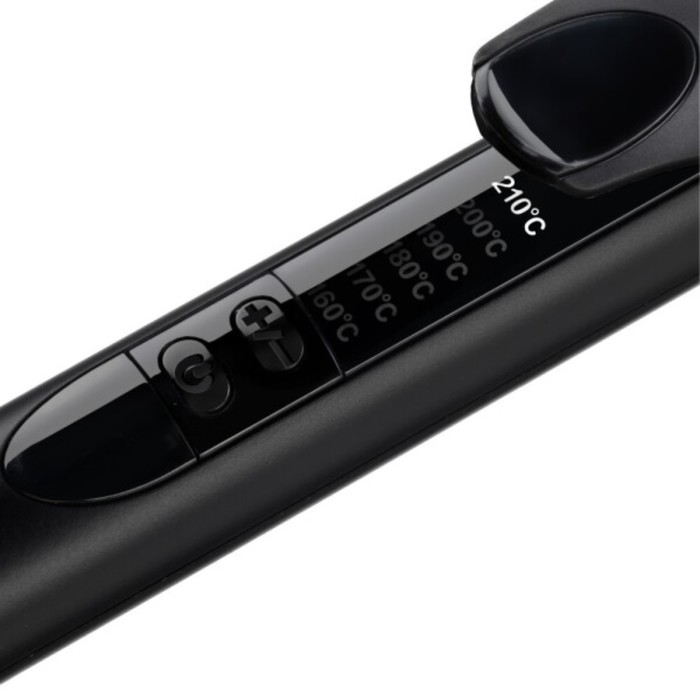 

Плойка BaByliss C450E, 37 Вт, керамическое покрытие, d=19 мм, шнур 2.5 м, чёрная