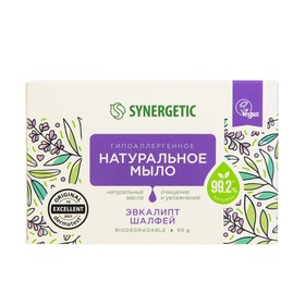 Натуральное туалетное мыло Synergetic "Эвкалипт и шалфей", 90 г