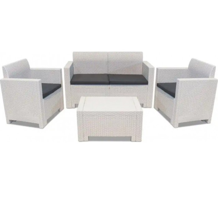 Комплект мебели Nebraska 2 Set, цвет белый, цвет подушки МИКС