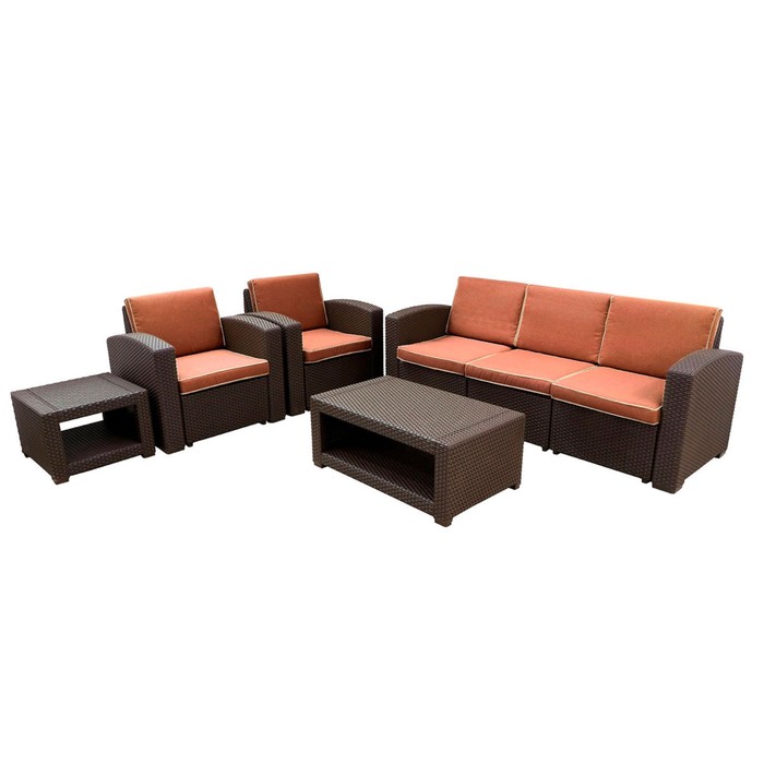 Лаунж комплект мебели RATTAN Premium 5, цвет венге комплект мебели rattan premium 5 венге sf1 5p