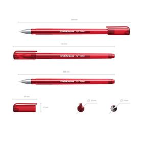 Ручка гелевая G-Tone, узел 0.5 мм, чернила красные, длина линии письма 500 метров от Сима-ленд