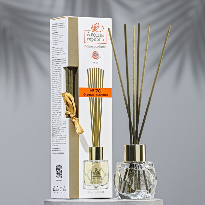 

Диффузор ароматический AROMA REPUBLIC, 30 мл, "Orange blossom", оранжевый цветок