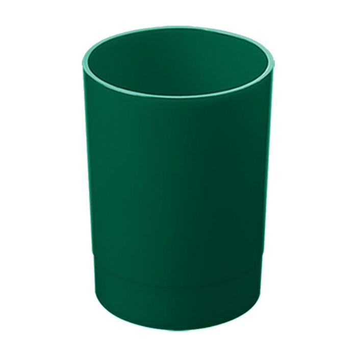 цена Подставка-стакан для канцелярии, Стамм Лидер, круглая, зеленая