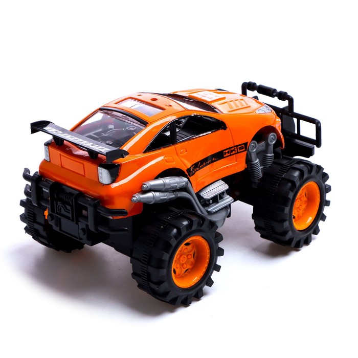 Машина радиоуправляемая "Гонщик", работает от батареек, цвета МИКС