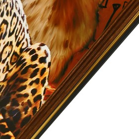 Картина "Клеопатра с леопардом" рамка микс 53*43см от Сима-ленд