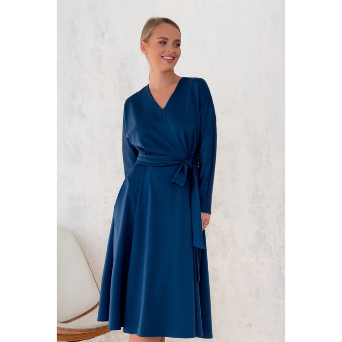 Платье женское, размер 44, цвет синий 5075
