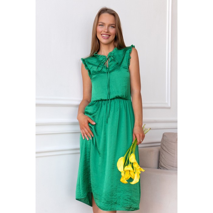 Платье женское, размер 42, цвет зелёный 5633