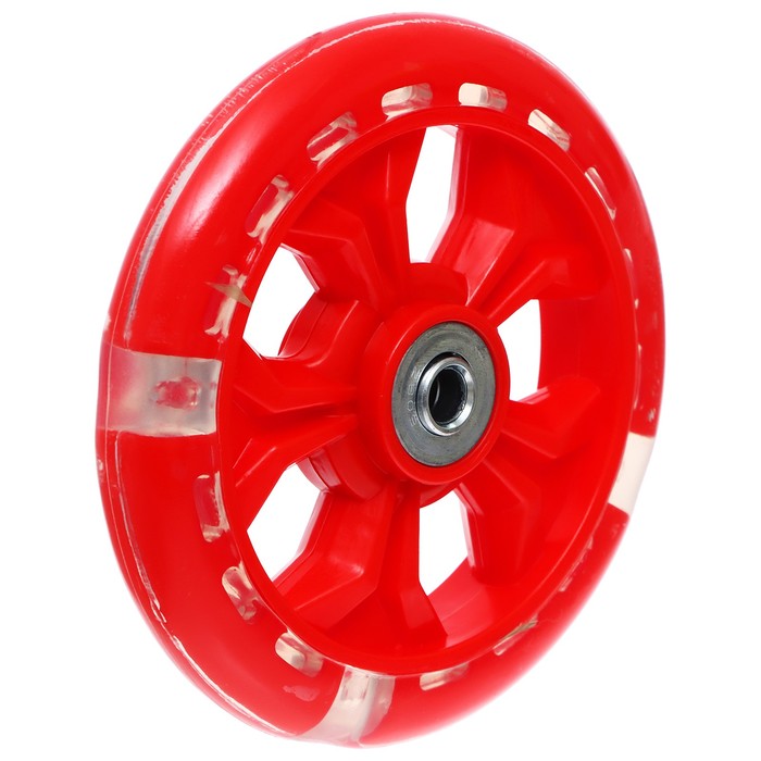 Колесо для самоката, 110 мм, цвет красный колесо yezz колесо для трюкового самоката yezz 110 мм 5 2s 5 спиц двойных серебро розовый