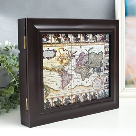 

УЦЕНКА Ключница "Карта 4" Венге 26,5х31,5х4,5 см