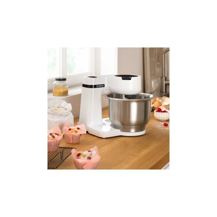 

Кухонная машина Bosch MUMS2EW00, 700 Вт, 3.8 л, 4 скорости, 2 насадки, белая