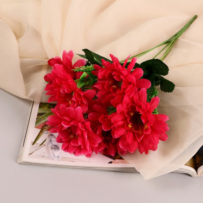 Букет Хризантема индийская d- 8 см 32 см, 6 цветков, микс букет хризантема зембла 6 цветков d 6 5 см h 26 см микс