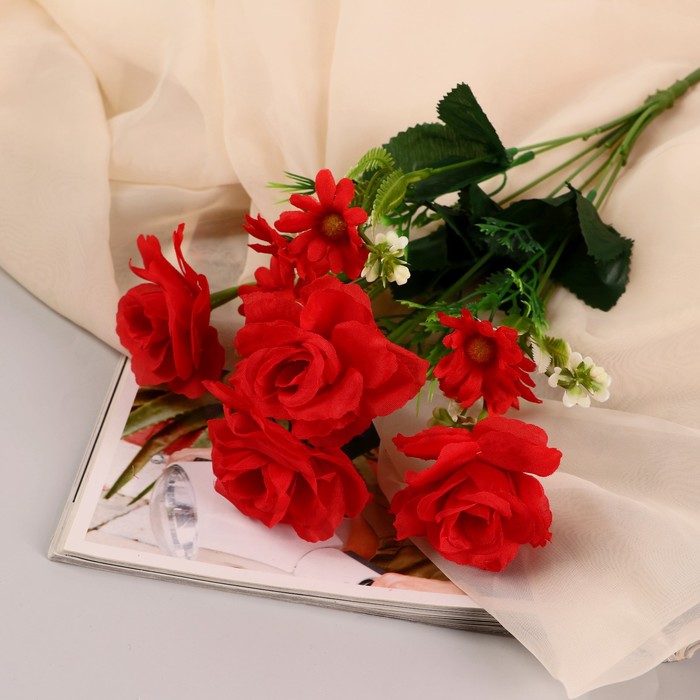 Букет Розы и ромашки 7х32 см, микс букет розы и ромашки 7х32 см микс