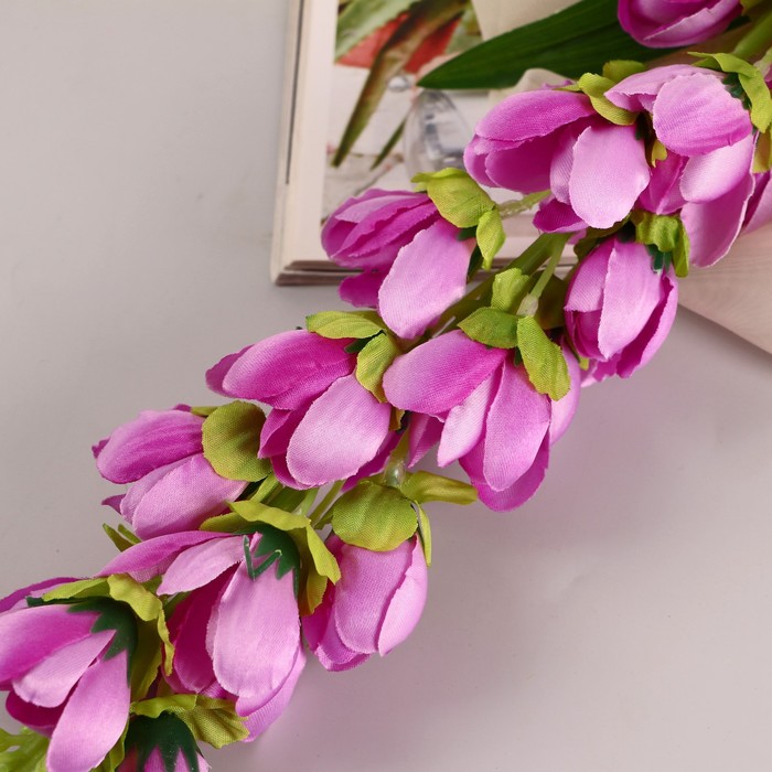 Цветы искусственные "Дремлик садовый" 3х84 см, сиреневый