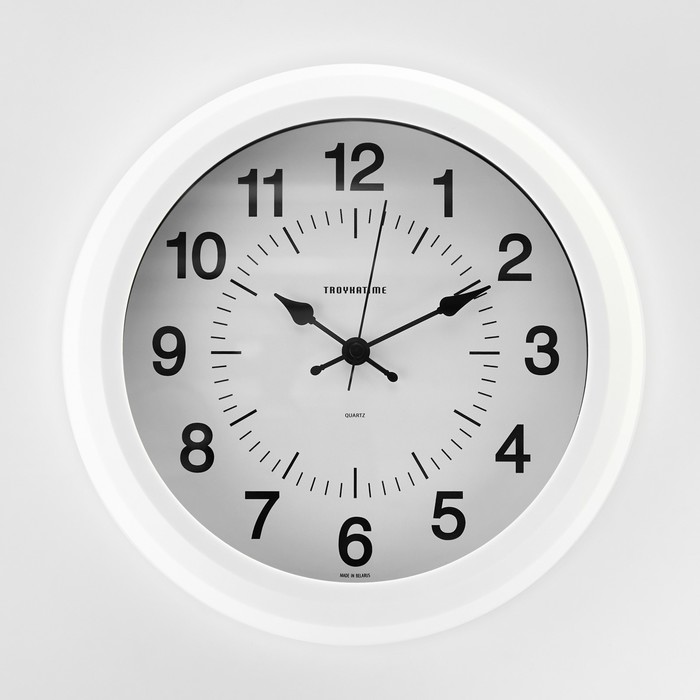 Часы настенные, серия: Классика, d-25 см, белые часы настенные белые классика 24 см