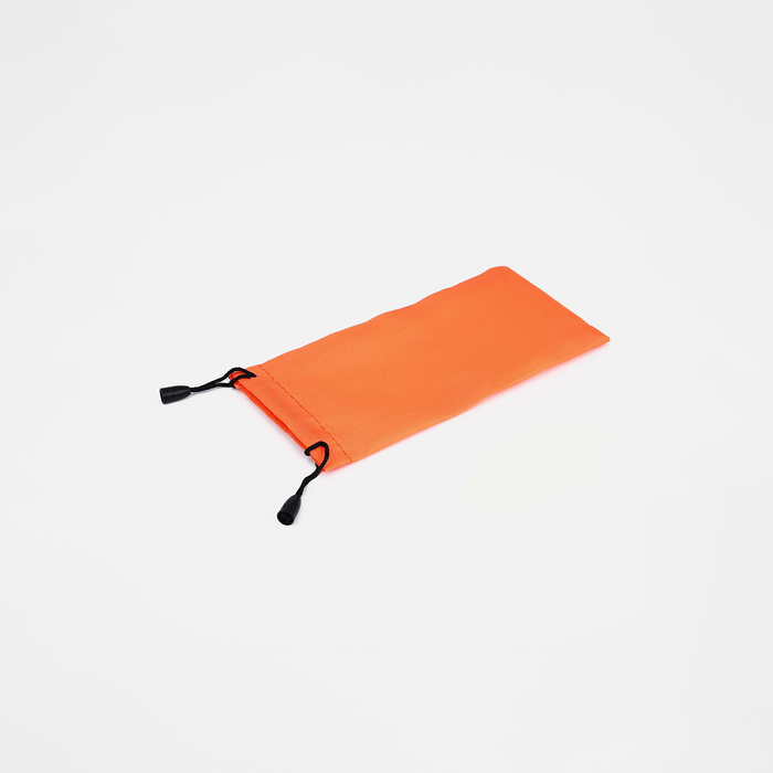 Футляр для очков Текстиль, 9*0,5*7,5 см, плотность 190 г/м2, на затяжках, оранжевый