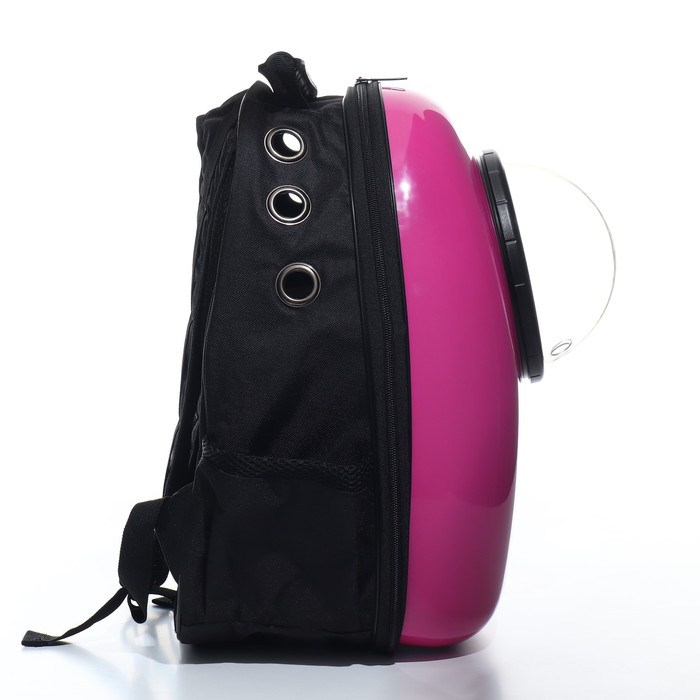 Рюкзак для переноски животных с окном для обзора, 32 х 25 х 42 см, фиолетовый