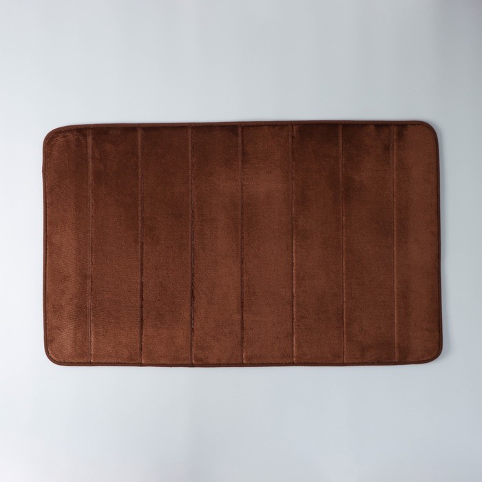 Коврик для дома с эффектом памяти SAVANNA Memory foam, 50×80 см, цвет коричневый