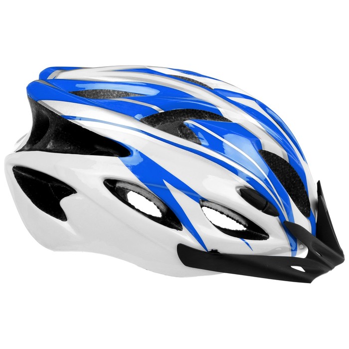 фото Шлем велосипедиста, р. l, обхват 56-63 см, цвет синий