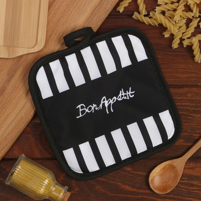 

Прихватка Доляна "Bon appetit" 17*17 см 100% п/э