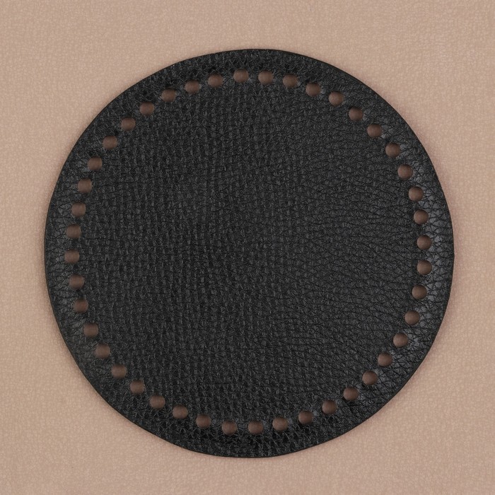 Донце для сумки, круглое, d = 15 × 0,3 см, цвет чёрный