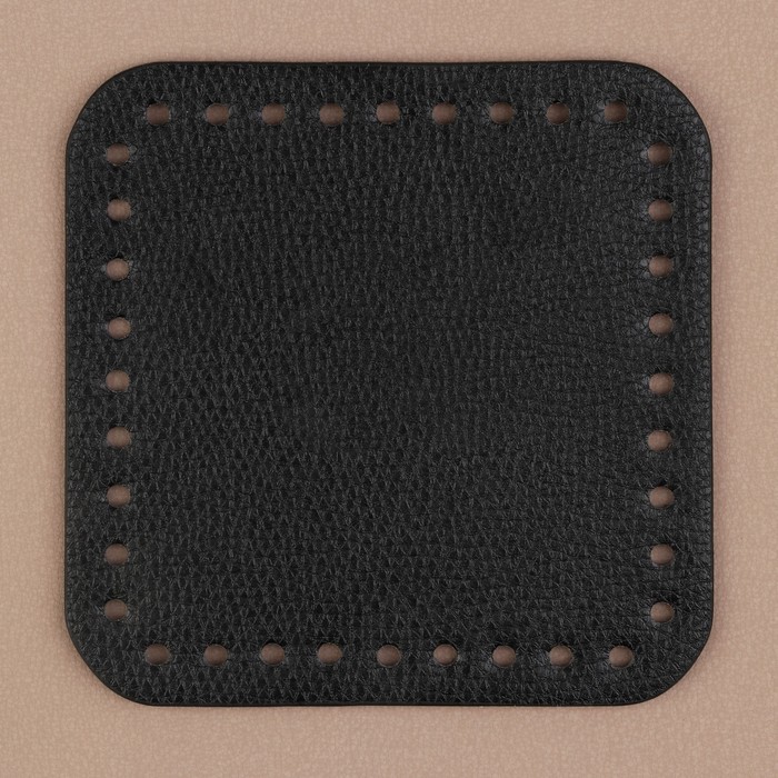 Донце для сумки, квадратное, 15 × 15 × 0,3 см, цвет чёрный