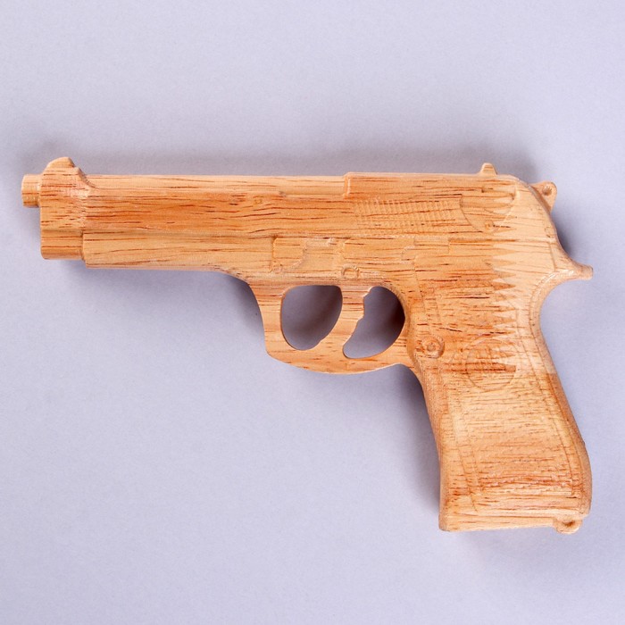 Детское деревянное оружие «Пистолет» 16,5 × 11 × 2 см детское деревянное оружие меч 53 × 10 × 1 5 см