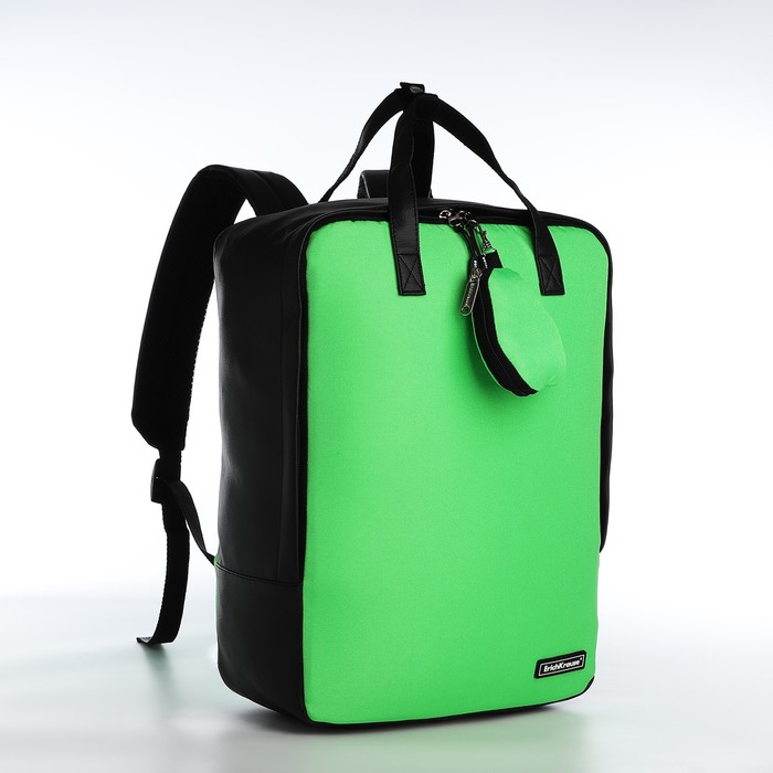 Рюкзак - сумка, кошелёк Erich Krause из текстиля, искусственной кожи, цвет зелёный