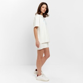 

Комплект (футболка, шорты) женский MINAKU цвет экрю, р-р 46