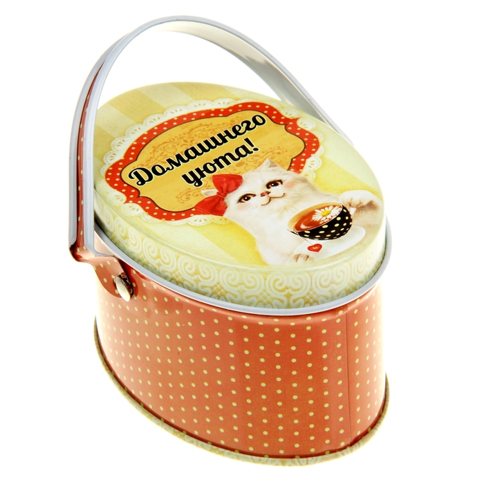 Шкатулка корзинка малая "Домашнего уюта"