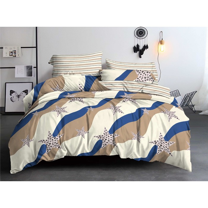 

Постельное бельё дуэт, размер 220х240 см, 150х215 см - 2 шт, 70х70 см - 2 шт 3772