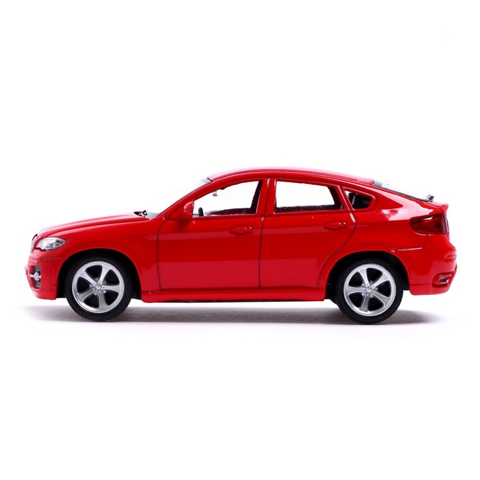 

Машина металлическая BMW X6, 1:43, цвет красный, в пакете