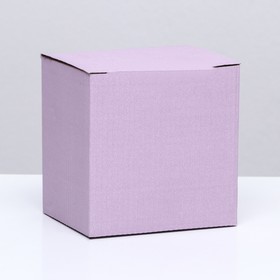 Коробка под кружку, без окна, сиреневая 12 х 9,5 х 12 см Ош