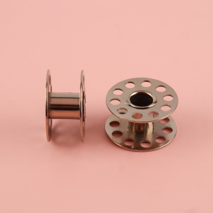 Набор металлических шпулек, d = 20 мм, 1 шт, цвет серебряный