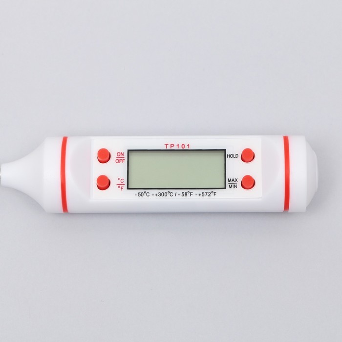 Кулинарный термометр «Живи со вкусом», белый
