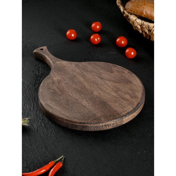 

Доска разделочная для подачи Wild Kitchen, 32×22×2.5 см, граб темный