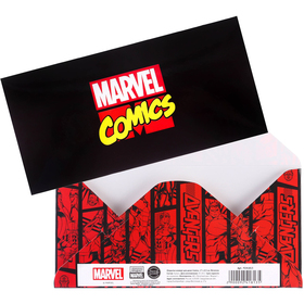 Открытка-конверт для денег, "Comics", Мстители, 17х8,5 см