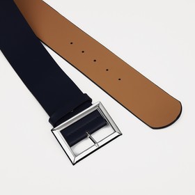 

Ремень женский, ширина 6 см, винт, пряжка металл, цвет тёмно-синий