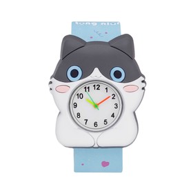 Часы наручные детские "Котик", ремешок l-21.5 см