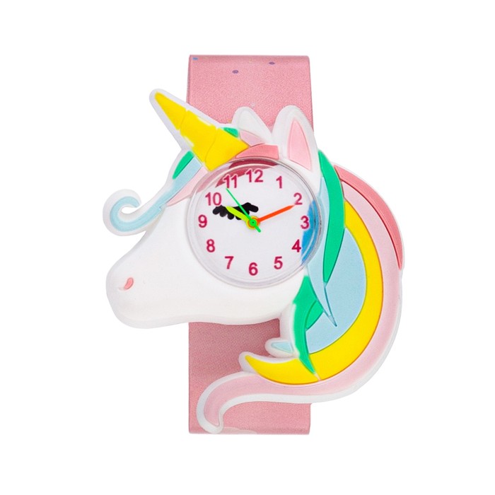 Часы наручные детские Единорог, ремешок l-21.5 см