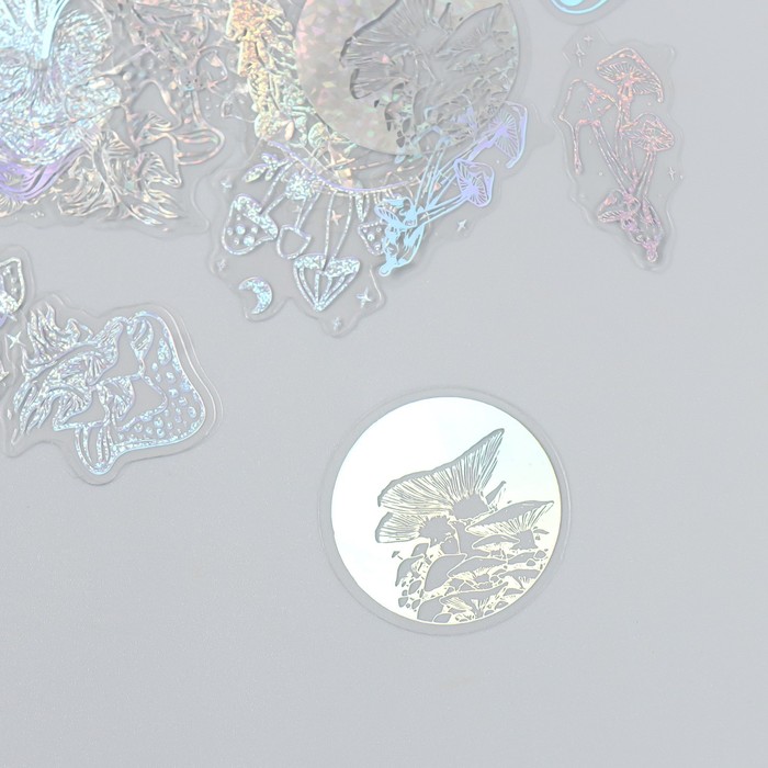 Набор наклеек "Космические грибы" 45 шт 10х13 см 9294175