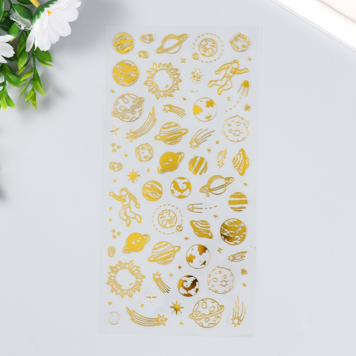 Наклейки "Планеты" 10х23 см 9294222