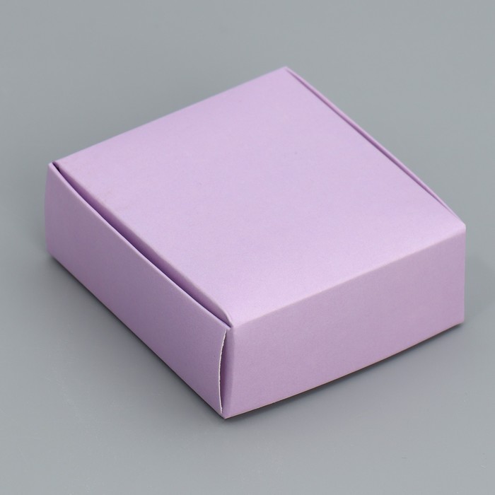 Коробка под бижутерию двухсторонняя «Лаванда», 7.5 × 7.5 × 3 см